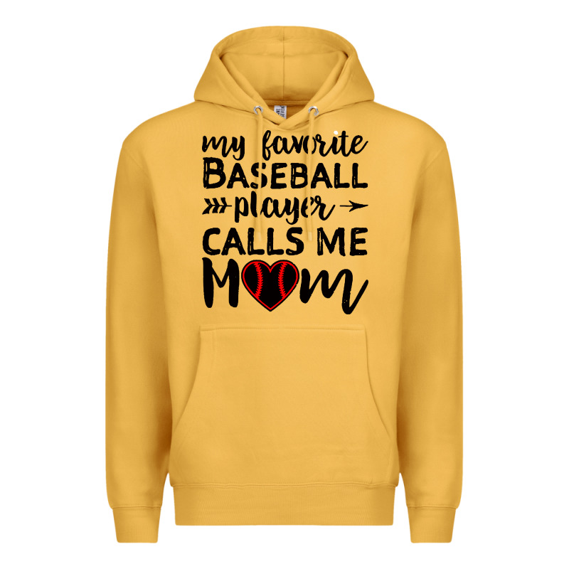 Womens My Favorite Baseball Player Calls Me Mom Premium Hoodie by artisFamous | Teevron