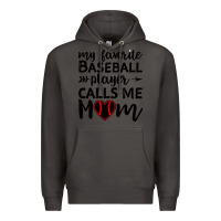 Smoke womens my favorite baseball player calls me mom Premium Hoodie - artisFamous