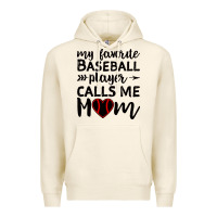Tofu womens my favorite baseball player calls me mom Premium Hoodie - artisFamous