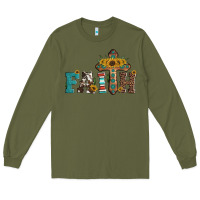 Army Green faith Long Sleeve Tee - Artiststas