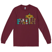 Burgundy faith Long Sleeve Tee - Artiststas