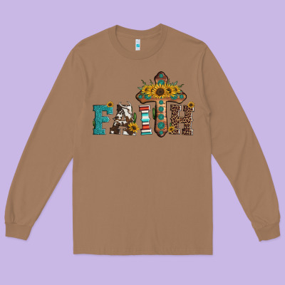 Faith Long Sleeve Tee Designed By Artiststas