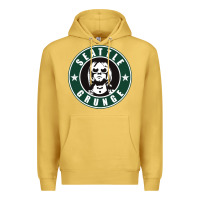 Antique Gold seattle grunge Premium Hoodie - artisFamous
