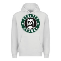 Dove Grey seattle grunge Premium Hoodie - artisFamous