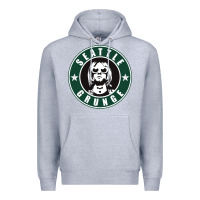 Heather Grey seattle grunge Premium Hoodie - artisFamous