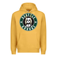 Mustard seattle grunge Premium Hoodie - artisFamous