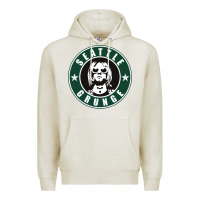 Oatmeal Heather seattle grunge Premium Hoodie - artisFamous