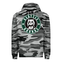 Slate Camo seattle grunge Premium Hoodie - artisFamous