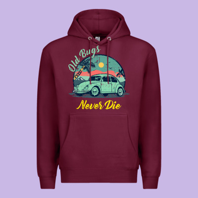 Vintage Funny Beetle Bug Distressed Classic Cars Old Bugs Never Die Premium Hoodie Designed By Artisfamous