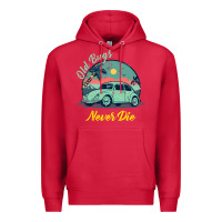 Cardinal Vintage Funny Beetle Bug Distressed Classic Cars Old Bugs Never Die Premium Hoodie - artisFamous