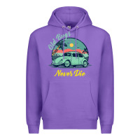Purple Vintage Funny Beetle Bug Distressed Classic Cars Old Bugs Never Die Premium Hoodie - artisFamous