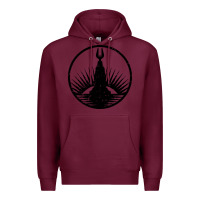 Burgundy bioshock rapture black Premium Hoodie - artisFamous