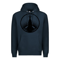 Navy bioshock rapture black Premium Hoodie - artisFamous