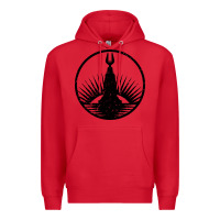 Red bioshock rapture black Premium Hoodie - artisFamous