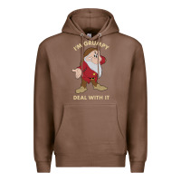Chestnut snow white i'm grumpy deal with it portrait t shirt Premium Hoodie - artisFamous