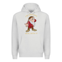 Dove Grey snow white i'm grumpy deal with it portrait t shirt Premium Hoodie - artisFamous
