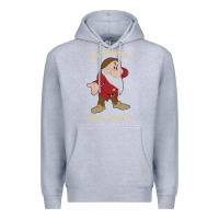 Heather Grey snow white i'm grumpy deal with it portrait t shirt Premium Hoodie - artisFamous