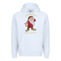 White snow white i'm grumpy deal with it portrait t shirt Premium Hoodie - artisFamous