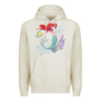 Oatmeal Heather the little mermaid ari  and flounder sea t shirt Premium Hoodie - artisFamous