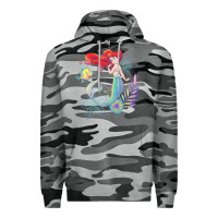 Slate Camo the little mermaid ari  and flounder sea t shirt Premium Hoodie - artisFamous