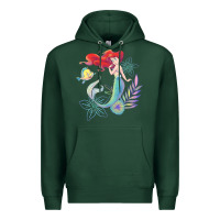 Sports Green the little mermaid ari  and flounder sea t shirt Premium Hoodie - artisFamous
