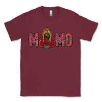 Burgundy Lady Of Guadalupe Momo Classic Tee - Jasminsmagicworld