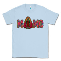 Dusty Blue Lady Of Guadalupe Momo Classic Tee - Jasminsmagicworld