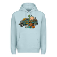 Blue Mist western pumpkin farm truck Premium Hoodie - RanaPortraitStore