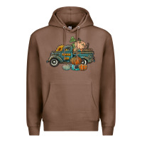 Chestnut western pumpkin farm truck Premium Hoodie - RanaPortraitStore