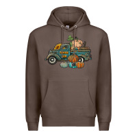 Coffee western pumpkin farm truck Premium Hoodie - RanaPortraitStore