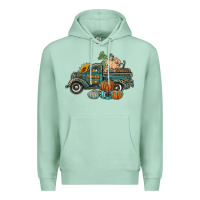 Seafoam western pumpkin farm truck Premium Hoodie - RanaPortraitStore