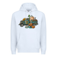 White western pumpkin farm truck Premium Hoodie - RanaPortraitStore