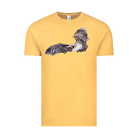 Vintage Mustard mexican free tailed bat Vintage Tee - LillyAllenDesigns