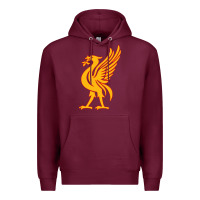 Burgundy liverpool bird license plate Premium Hoodie - artisFamous
