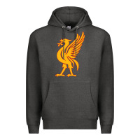 Charcoal Heather liverpool bird license plate Premium Hoodie - artisFamous