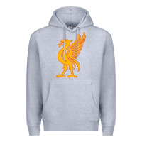 Heather Grey liverpool bird license plate Premium Hoodie - artisFamous