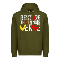 Army Green restore the snyderverse Premium Hoodie - artisFamous