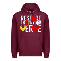 Burgundy restore the snyderverse Premium Hoodie - artisFamous