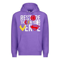 Purple restore the snyderverse Premium Hoodie - artisFamous