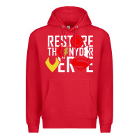 Red restore the snyderverse Premium Hoodie - artisFamous