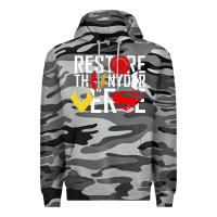 Slate Camo restore the snyderverse Premium Hoodie - artisFamous