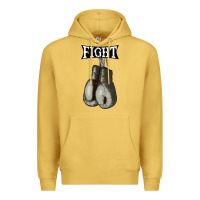 Antique Gold boxing vintage fight gloves Premium Hoodie - artisFamous