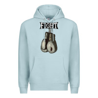 Blue Mist boxing vintage fight gloves Premium Hoodie - artisFamous