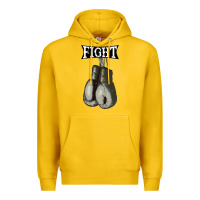 Lemon boxing vintage fight gloves Premium Hoodie - artisFamous