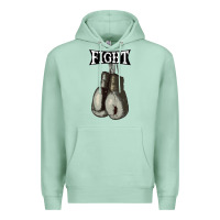 Seafoam boxing vintage fight gloves Premium Hoodie - artisFamous