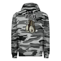 Slate Camo boxing vintage fight gloves Premium Hoodie - artisFamous