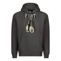 Smoke boxing vintage fight gloves Premium Hoodie - artisFamous