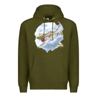 Army Green 40 flying tigers Premium Hoodie - artisFamous