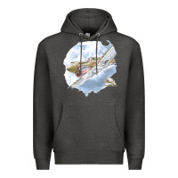 Charcoal Heather 40 flying tigers Premium Hoodie - artisFamous