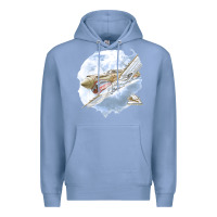 Colony Blue 40 flying tigers Premium Hoodie - artisFamous